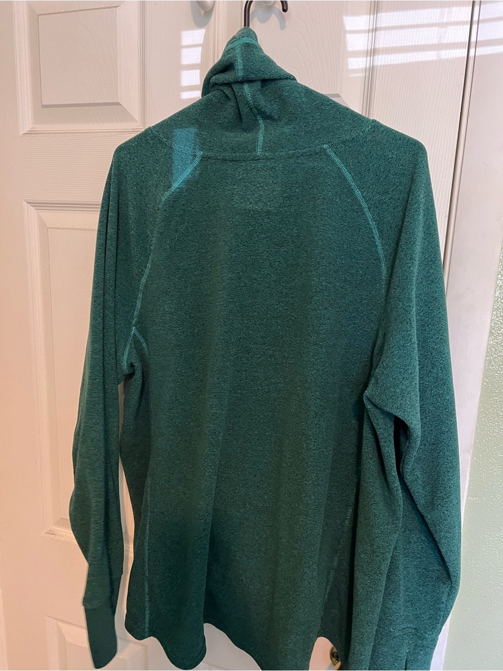 Women’s Funnel Neck Pullover Sweatshirt - Teal